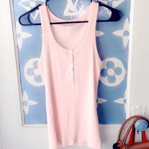 Pink button up racer a kid tank top